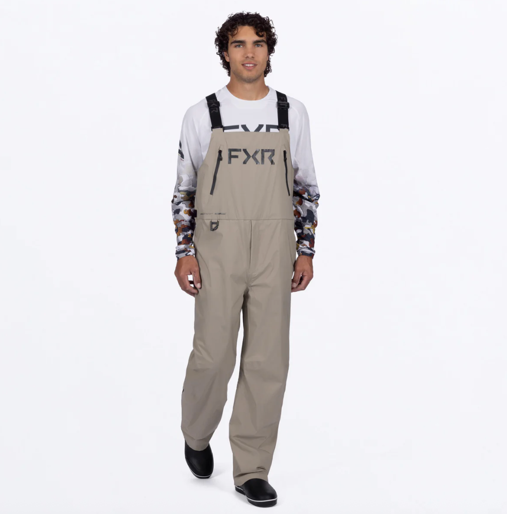 Men's Adventure Lite Tri-Laminate Bib Pant - Stone/Asphalt