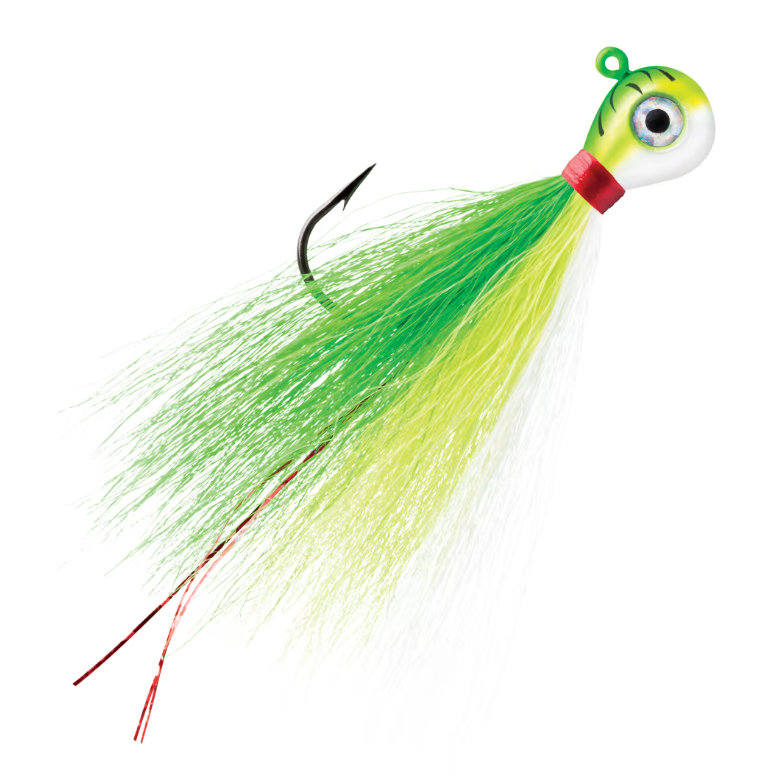 BUCKTAIL JIG GREEN FIRE UV - 2PK