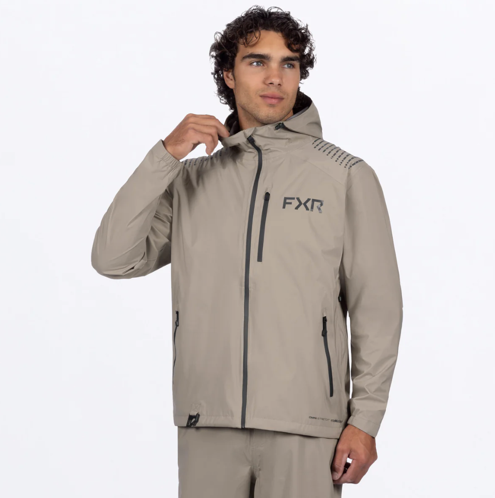 Men's Adventure Lite Tri-Laminate Jacket - Stone/Asphalt