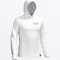 Men's Derby Air UPF PO Hoodie - White/Cobalt