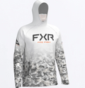 Men's Pro Air UPF PO Hoodie - White Drift Camo/Orange