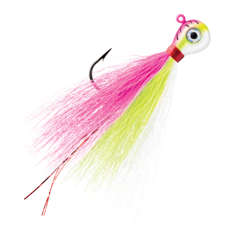 VMC BUCKTAIL JIG PINK FIRE UV - 2PK