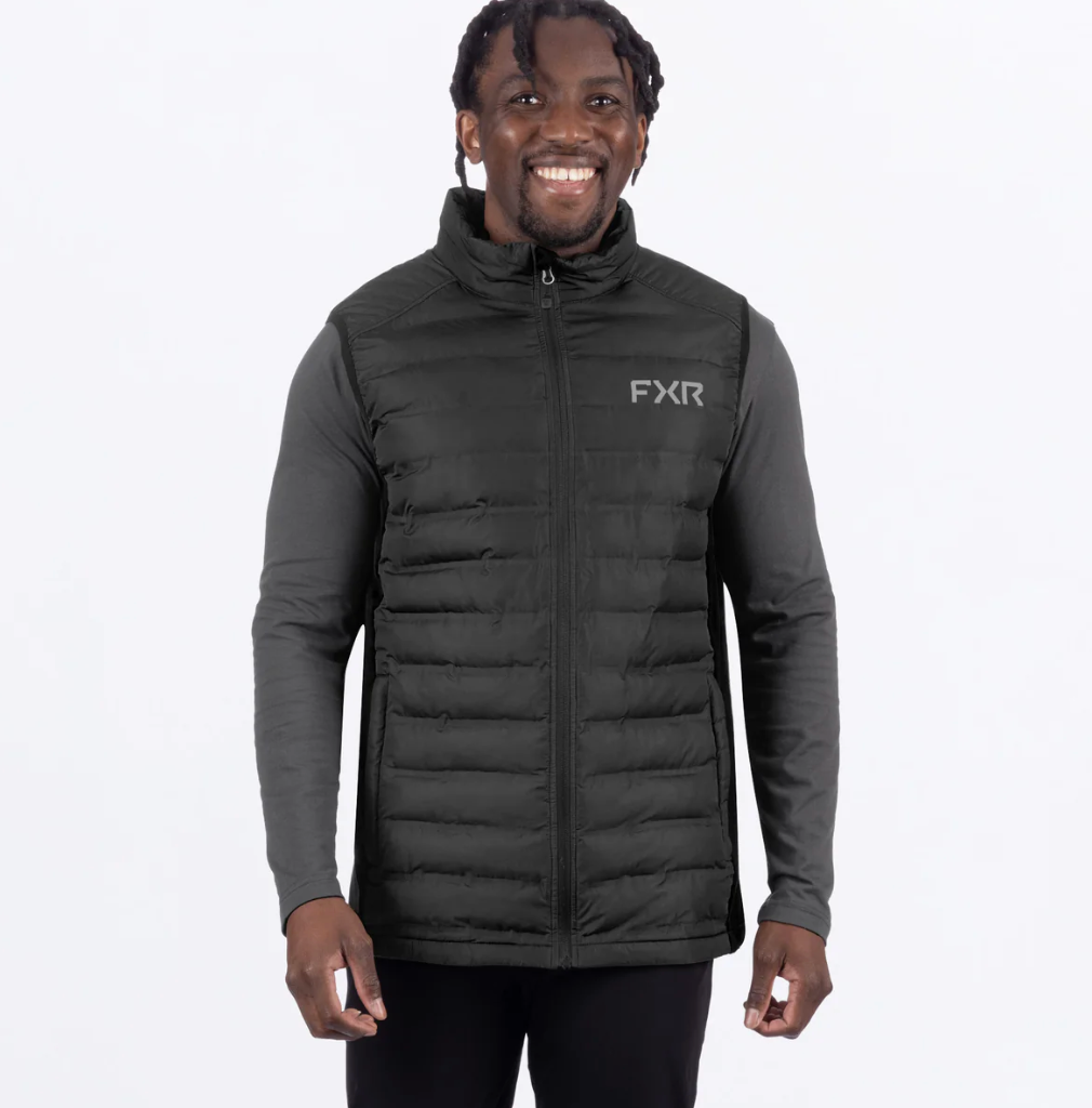Men's Podium Hybrid Quilted Vest - Black