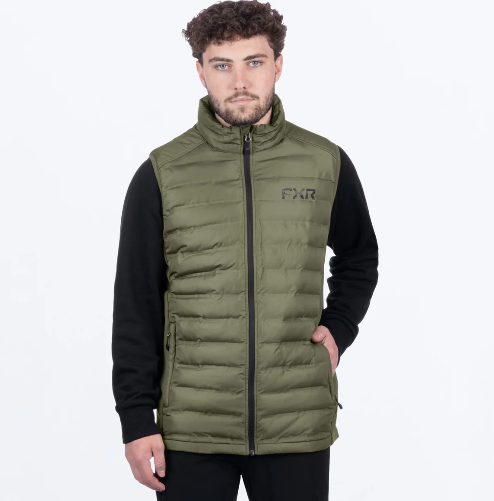 Men's Podium Hybrid Quilted Vest - Moss