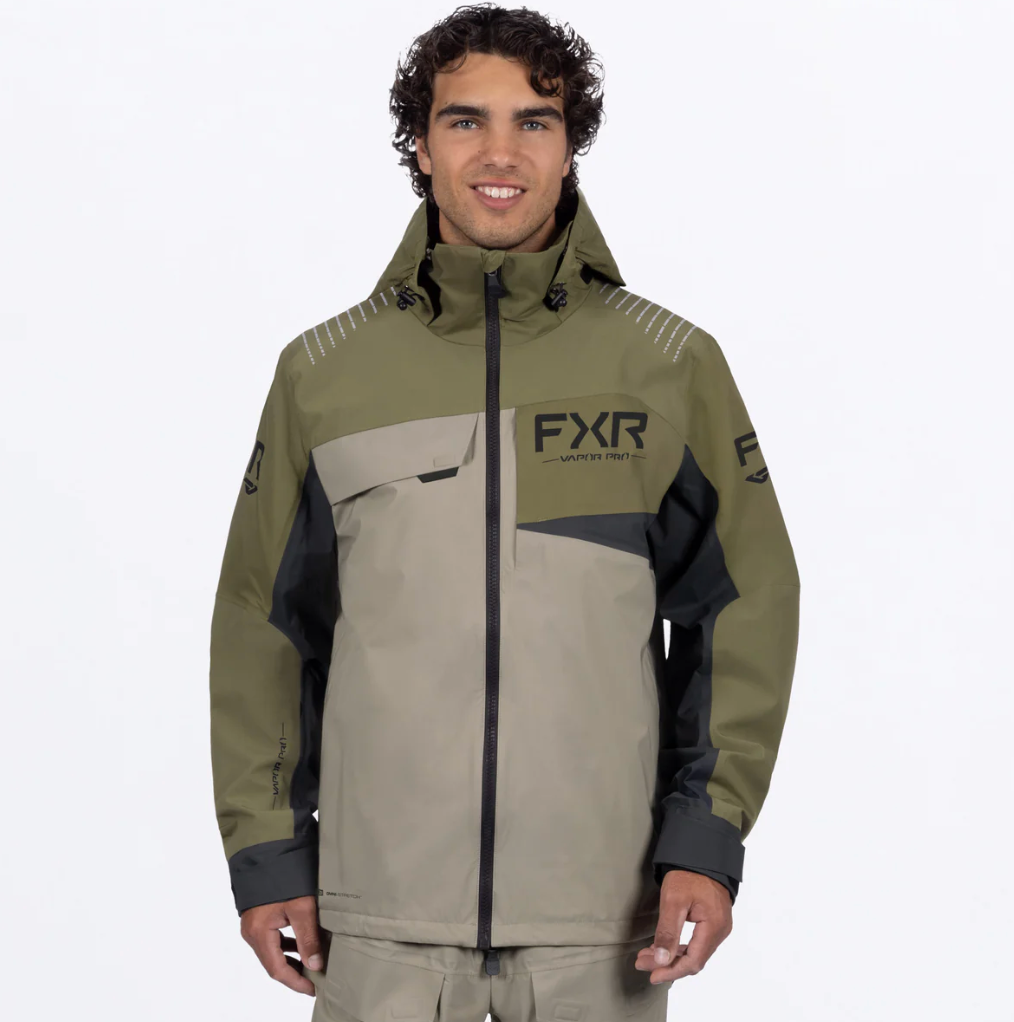 Men's Vapor Pro Tri-Laminate Jacket - Moss/Stone