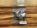 CARLS BAITS .25” PRAIRIE SPIDER BLK/YELL